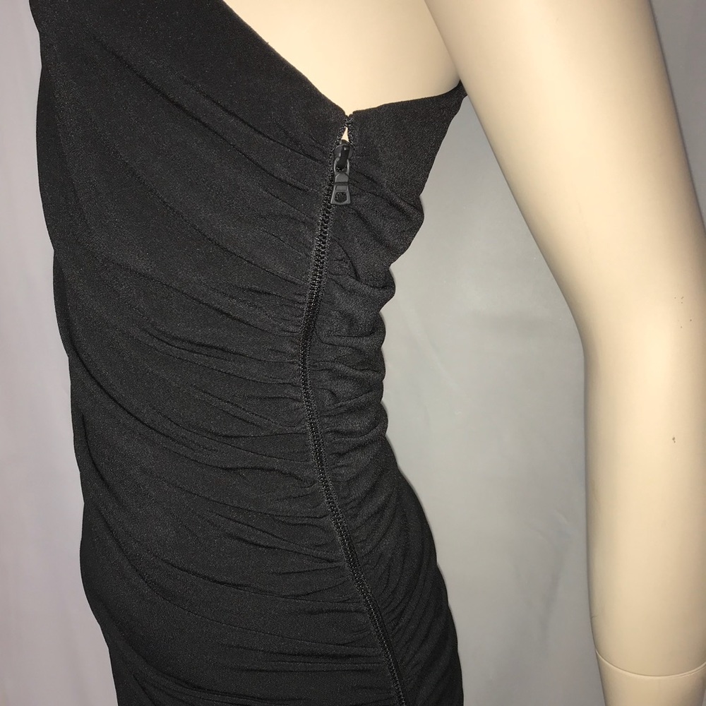 sz 8 Alice and Olivia Stretch Dress One Shoulder - Picture 4 of 6